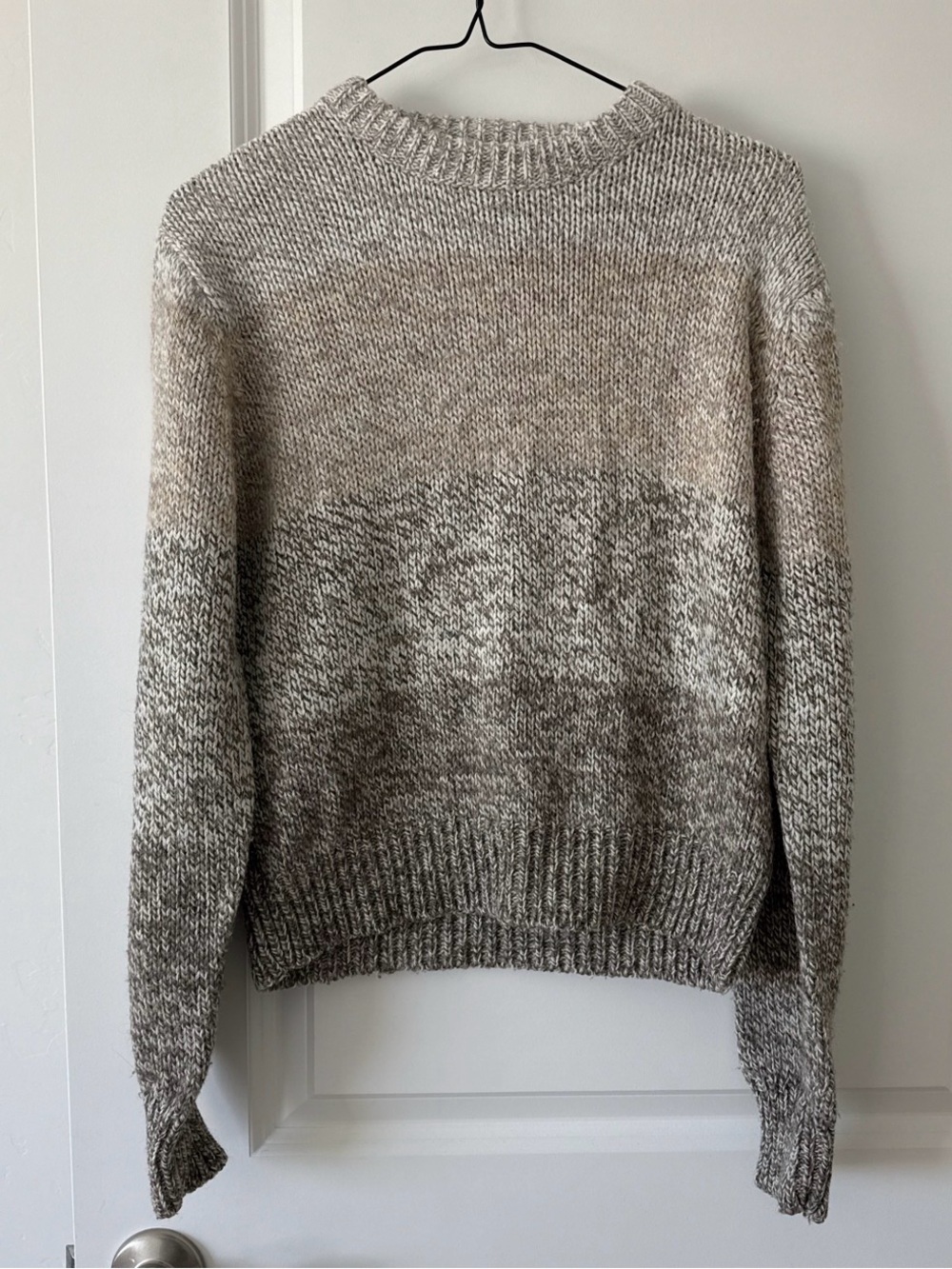 Cozy Neutral Ombre Knit Sweater - Women